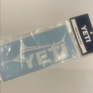 Yeti Marlin Decal white